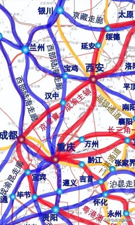 最新西渝高铁线路图，重塑西部交通格局的枢纽力量